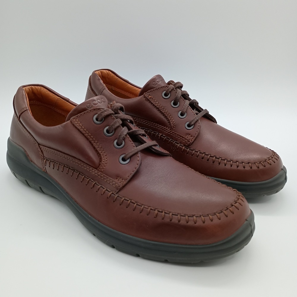 ECCO Mens Seawalker Brown Leather Casual Walking Shoes Size EU 43 US 9-9.5